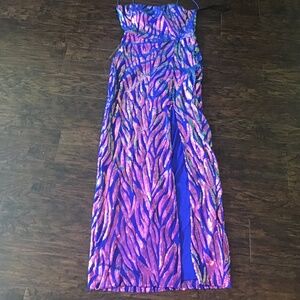 Prom Sequin Maxi Dress Medium Size